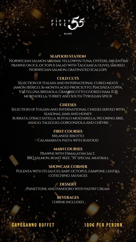 Buffet Capodanno Menu ING
