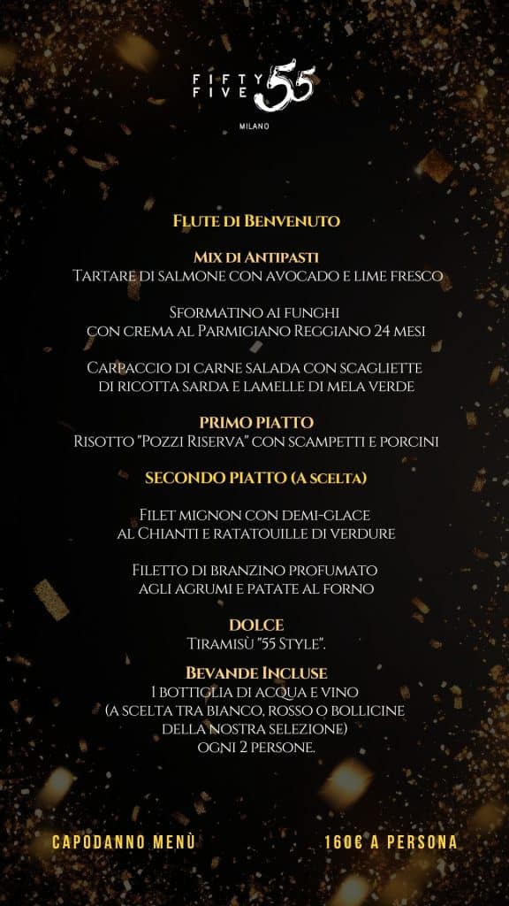 Cena Capodanno Menu ITA