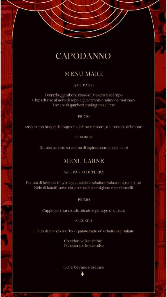 MENU CAPODANNO LUMIÈRE